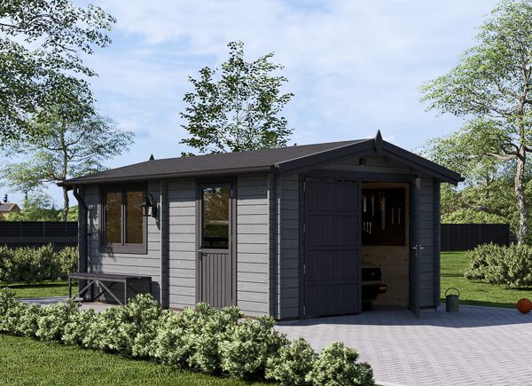 Single Wooden Garage CLASSIC (44 mm), 3.6x5.4 m (12'x18'), 20 m² avp.ui.product_images.thumbnail 1