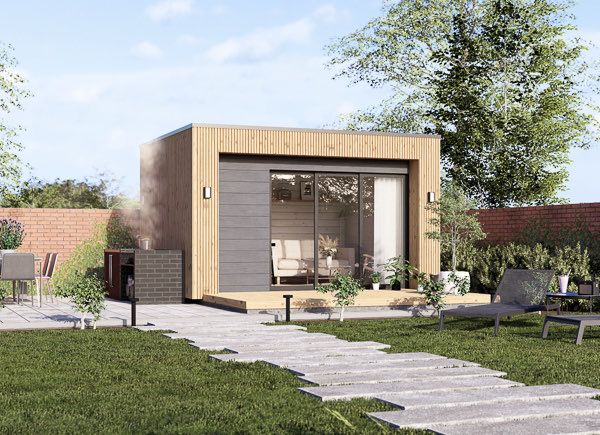 Garden room LAYLA (34 mm + cladding), 4x3 m (13'x10'), 10 m² avp.ui.product_images.thumbnail 1