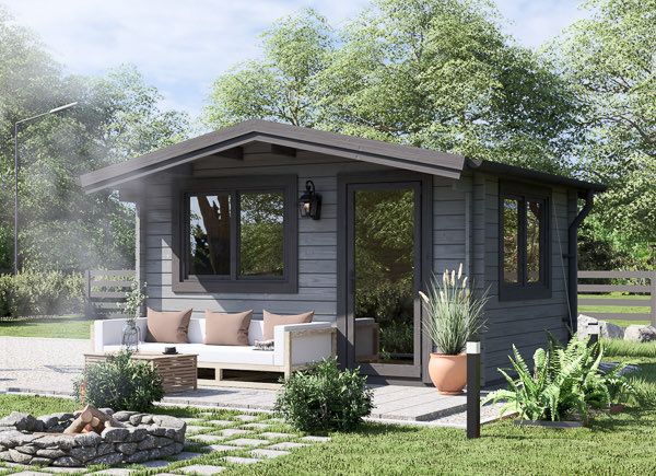 Garden Log Cabin DREUX (34 mm), 4m x 3m (13'x10'), 12 m² avp.ui.product_images.thumbnail 1