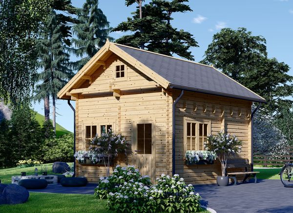 Log Cabin With Loft AVIGNON (44 mm), 20 m² + 16 m² avp.ui.product_images.thumbnail 1