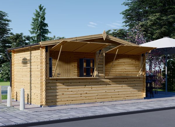 Wooden Kiosk (28 mm), 5x3 m (16'x10'), 15 m² avp.ui.product_images.thumbnail 1