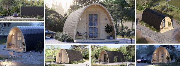 Garden Pod BRETA S (44 mm), 3x6 m (10'x20'), 18 m²