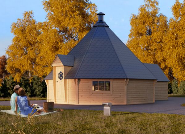 BBQ Hut KOTA 25 With Extension (44 mm), 5.5x8 m (18'x26'), 25 m² avp.ui.product_images.thumbnail 1