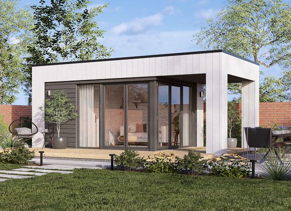 Garden room INES PLUS with terrace (34 mm + cladding), 6x3 m (20'x10'), 18 m² avp.ui.product_images.thumbnail 1