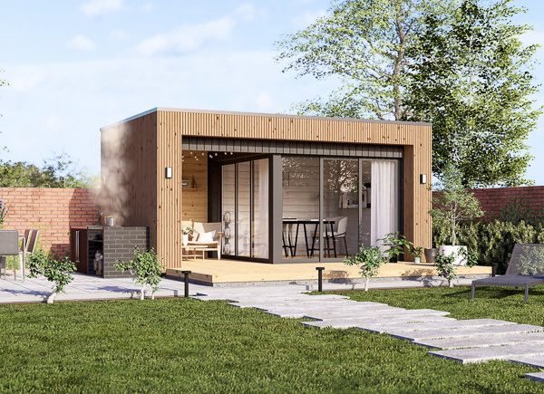 Garden room LAYLA (34 mm + cladding), 5x3 m (16'x10'), 13 m² avp.ui.product_images.thumbnail 1