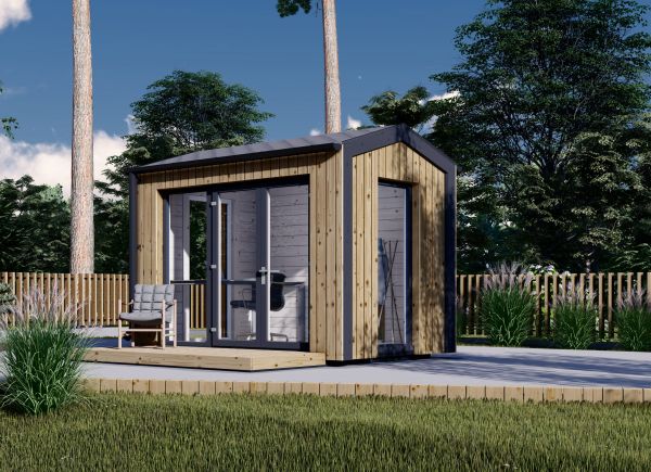 Garden Office Pod EMMY (34 mm + Cladding), 3x2 m (10' x 6'6"), 6 m² avp.ui.product_images.thumbnail 1