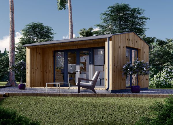 Garden Office Room TINA (Insulated, 34 + Cladding), 5x4 m (16'x13'), 15 m² avp.ui.product_images.thumbnail 1