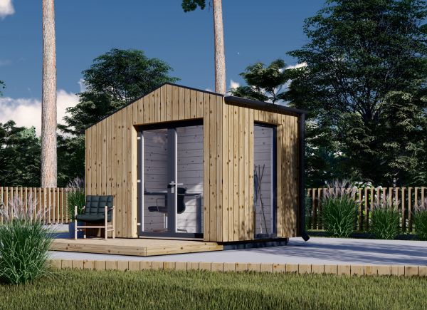 Garden Office Pod TONIA (34 mm + Cladding), 3x2 m (10' x 6'6"), 6 m² avp.ui.product_images.thumbnail 1