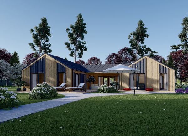 Log Cabin House SCARLET (44 mm + Cladding), 139 m² avp.ui.product_images.thumbnail 1