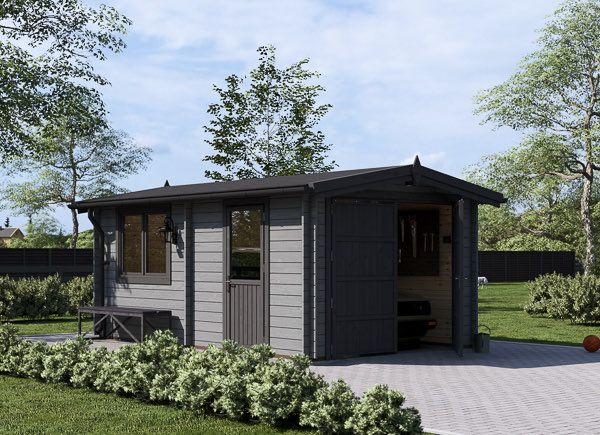 Single Wooden Garage CLASSIC (34 mm), 3.2x5.2 m (11'x17'), 16 m² avp.ui.product_images.thumbnail 1