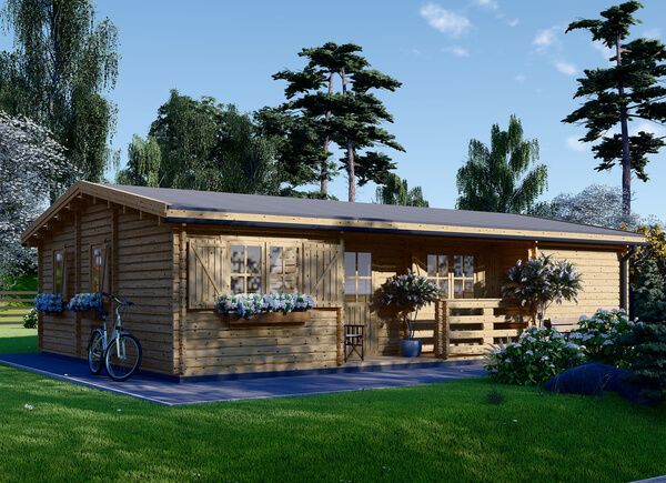 Log Cabin House UZES (44+44 mm + Insulation), 70 m² avp.ui.product_images.thumbnail 1