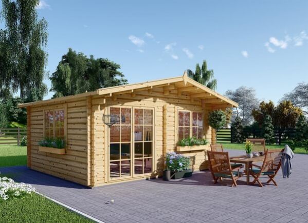 Log Cabin WISSOUS (44 mm), 5x6 m (16'x20'), 30 m² avp.ui.product_images.thumbnail 1
