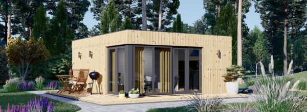 Granny Annexe PREMIUM (Insulated PLUS, 34 mm + Cladding), 6x5 m (20'x16'), 30 m² — Quick Garden