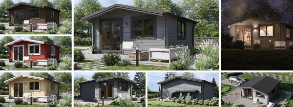 Log Cabin WISSOUS (34 mm), 5x5 m (16'x16'), 25 m² — Quick Garden