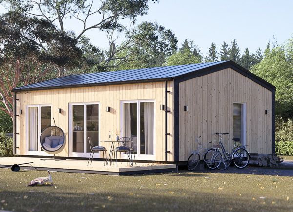 Granny Annexe ANGELA S (44 mm + Cladding + Insulation) 6x9 m, 45 m² avp.ui.product_images.thumbnail 1