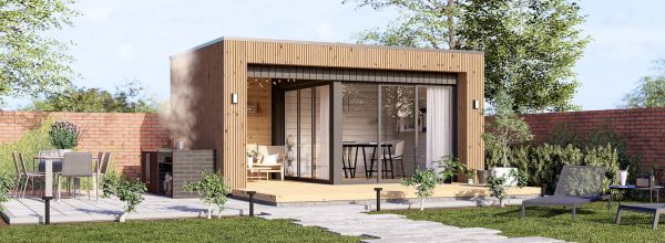 Garden room LAYLA (34 mm + cladding), 5x3 m (16'x10'), 13 m² — Quick Garden