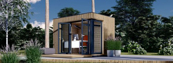 Garden Office Pod PREMIUM (34 mm + Cladding), 3x2 m (10' x 6'6"), 6 m² — Quick Garden