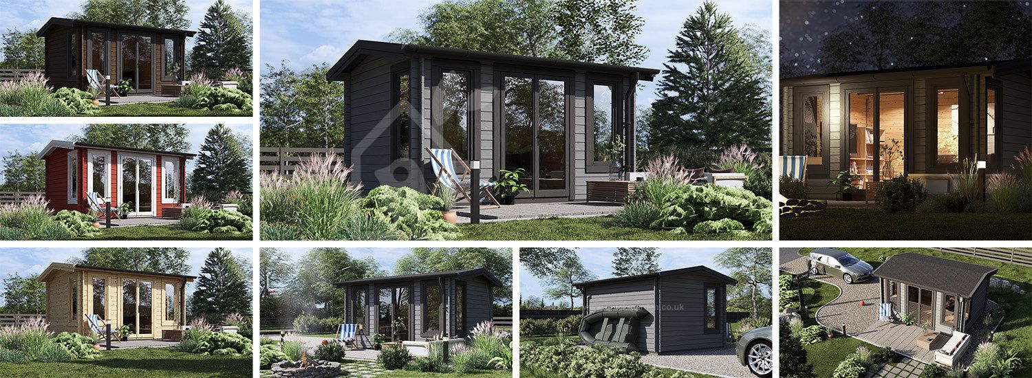 Garden Room POOLHOUSE (44 mm), 4x3 m (13'x10'), 12 m² visualization 1