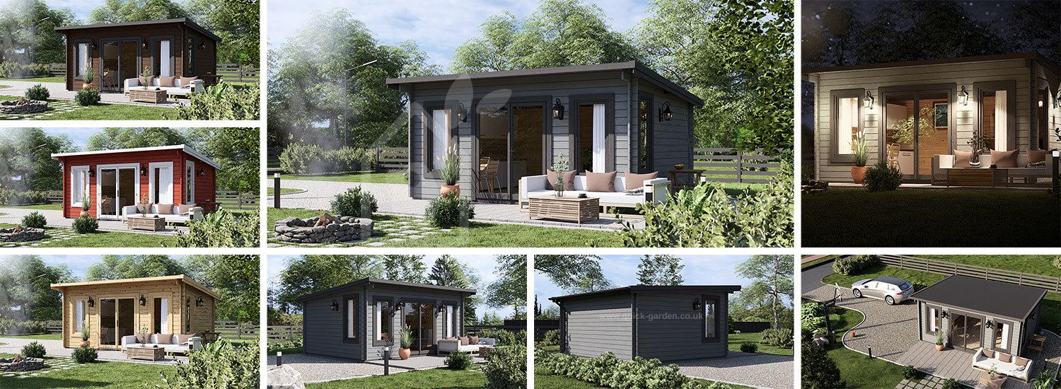 Garden Room ESSEX (44 mm), 5x4 m (16'x13'), 20 m² visualization 1