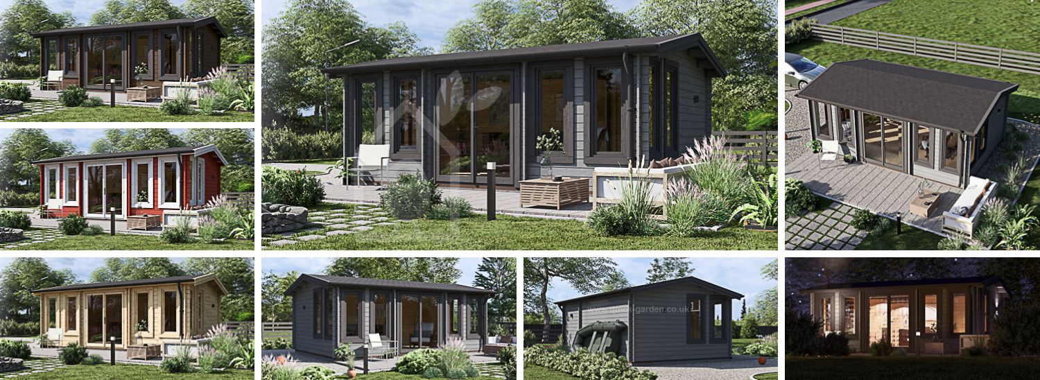 Garden Room DEVON (44 mm), 6x4 m (20'x13'), 24 m² visualization 1