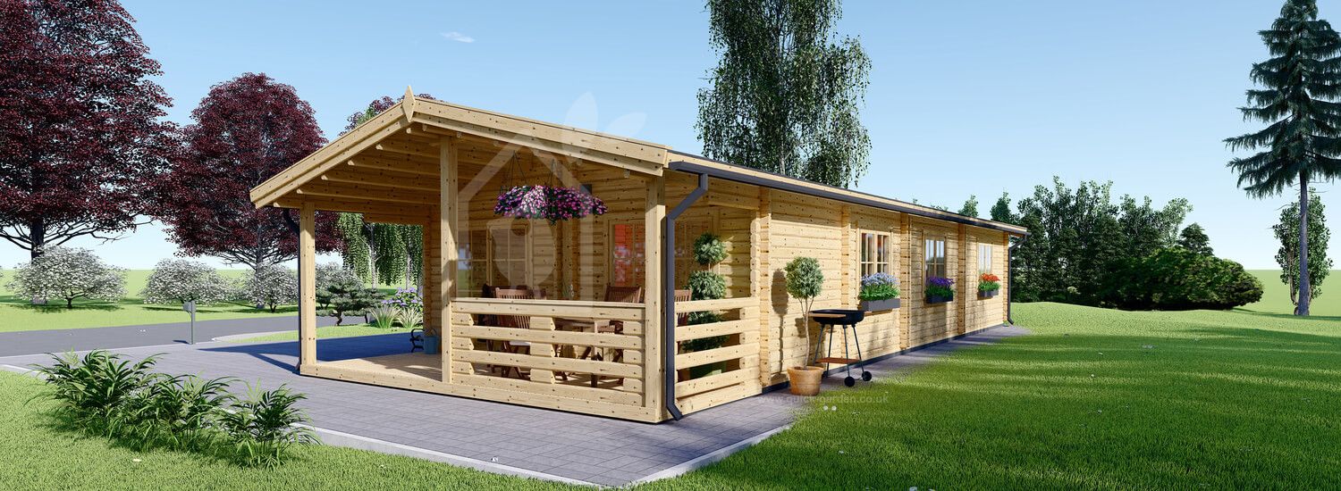 Granny Annexe AVON M (66 mm), 6x15 m (20'x50'), 90 m²