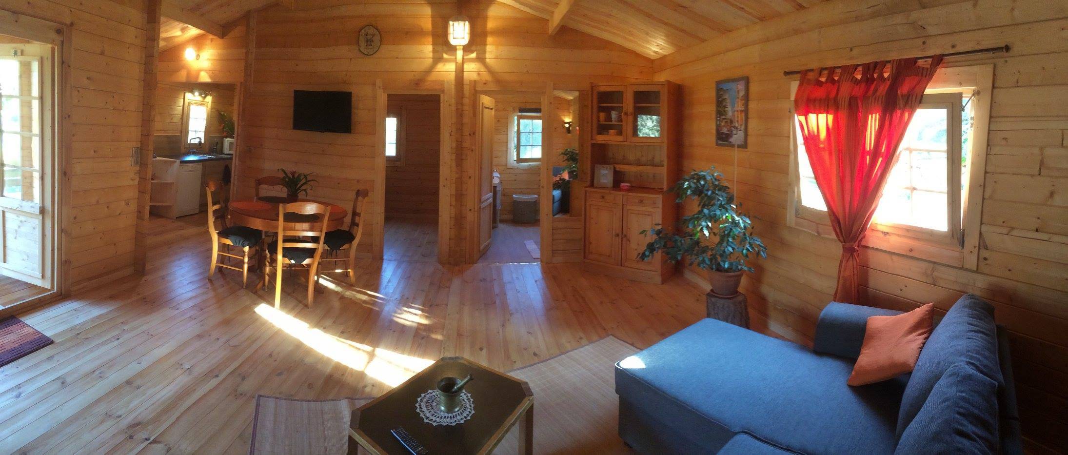 log cabin interior