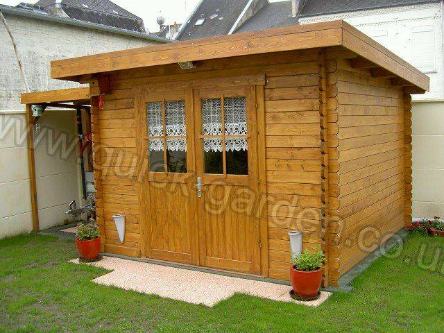 one of examples of wooden cabin treatment