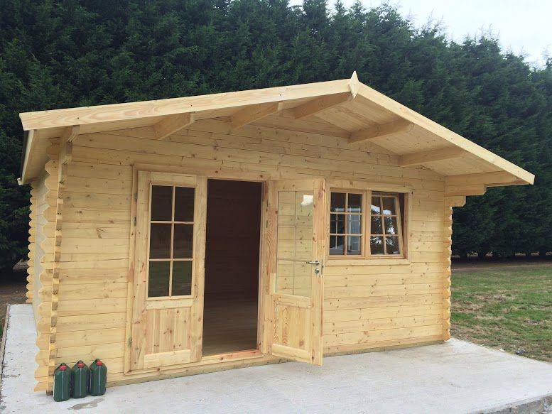 Log cabin Lille 4m x 5m, 44mm thick for sale kit (1)